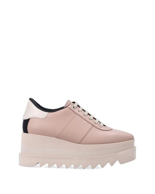 Stella McCartney Pink Sneakelyse Platform Sneakers
