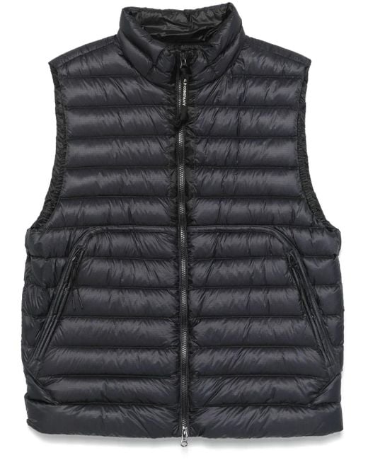 C P Company Black D.D.-Shell Lens Gilet for men