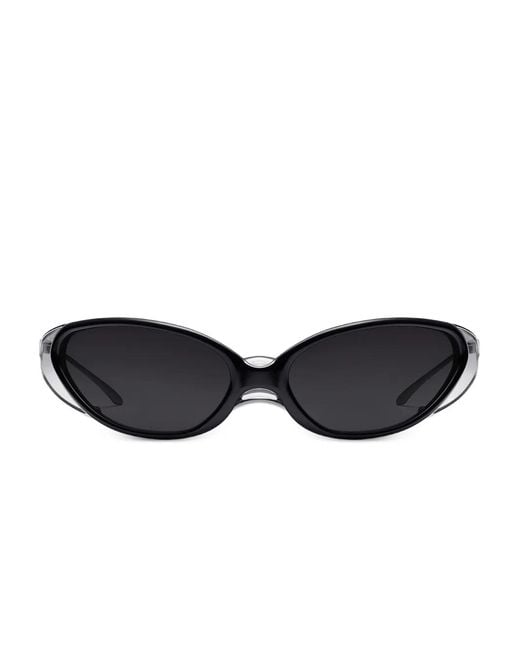 Gentle Monster Black Noiz Veil 01 Geometric-Frame Sunglasses