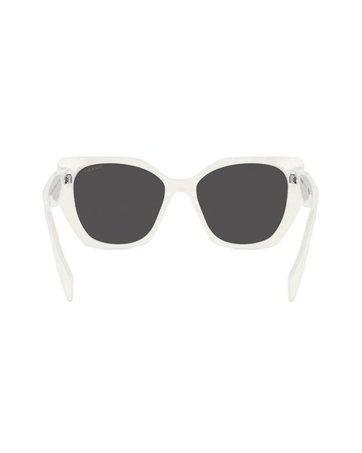 Prada Gray Prada Pr 19Zs Overvsize Frame Sunglasses
