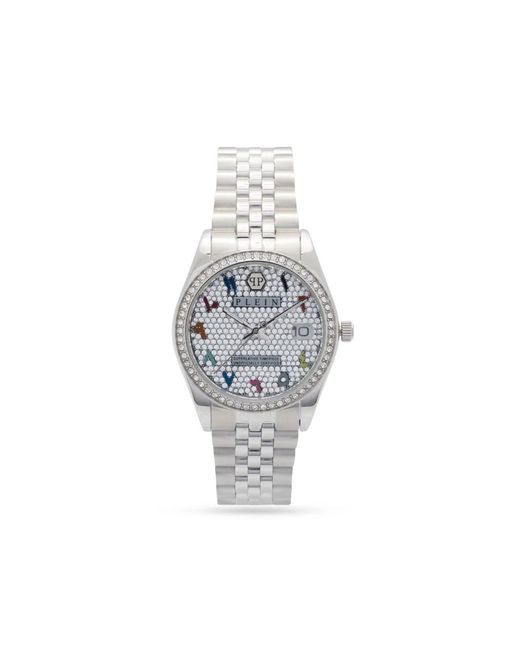 Philipp Plein White Date Superlative 34Mm