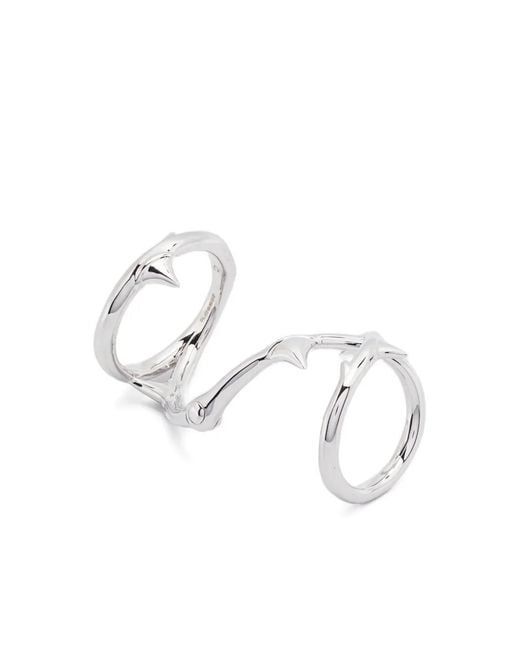 Shaun Leane White Rose Thorn Hinged Ring