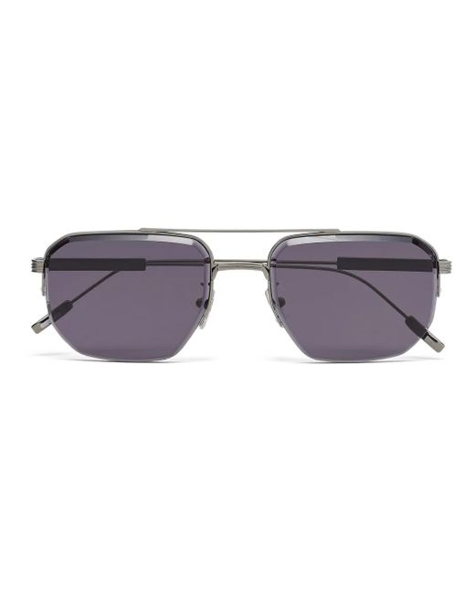 メンズ Zegna パイロット サングラス Gray