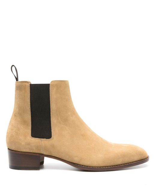 Scarosso Brown Axel 40mm Suede Chelsea Boots for men
