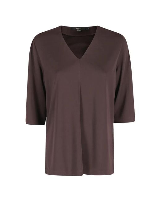 Seventy Brown V-Neck Top