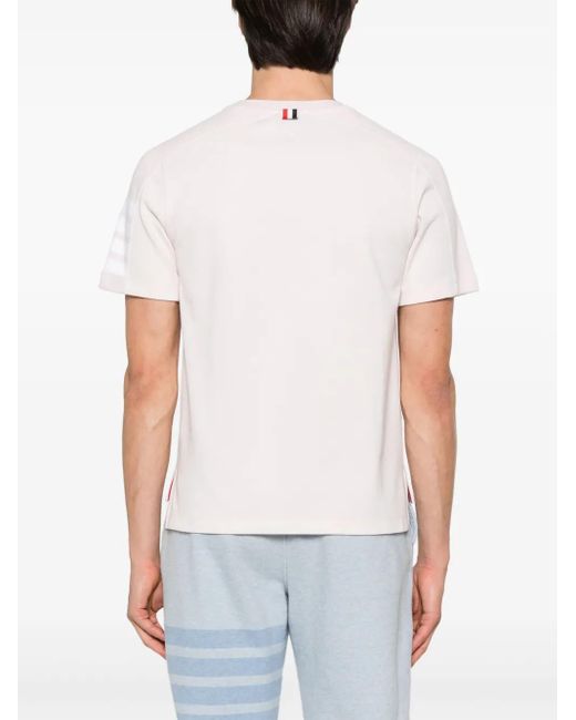 Thom Browne Pink Crew Neck Tee for men