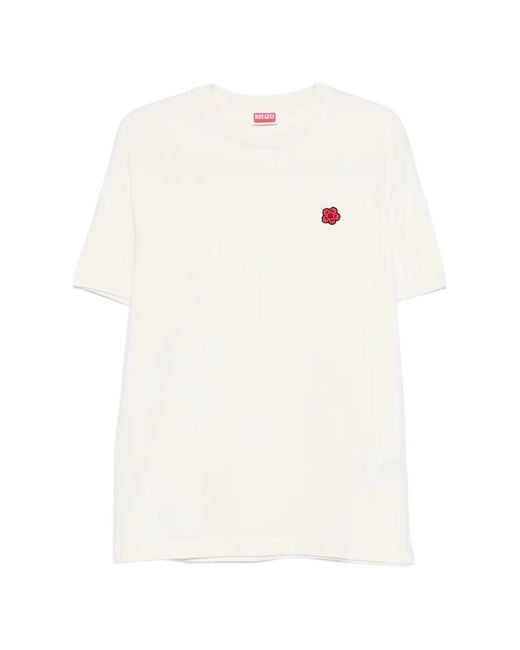 KENZO White Boke Flower Cotton T-Shirt for men