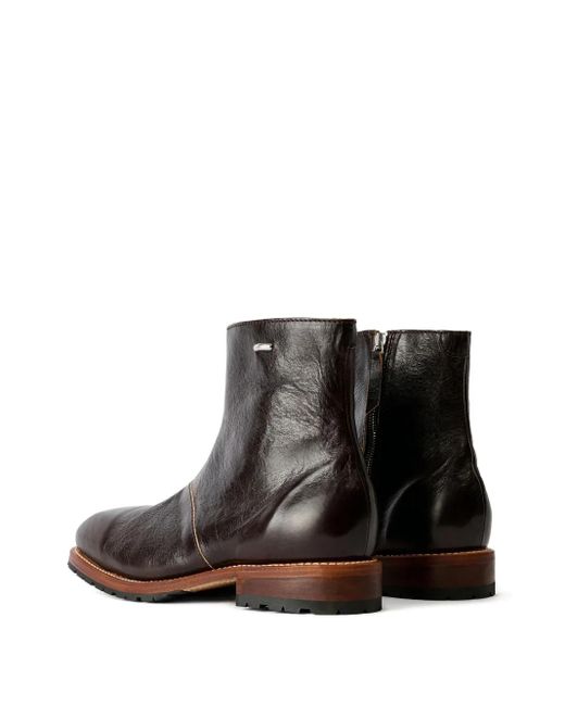Our Legacy Brown Engine Zip Boots for men