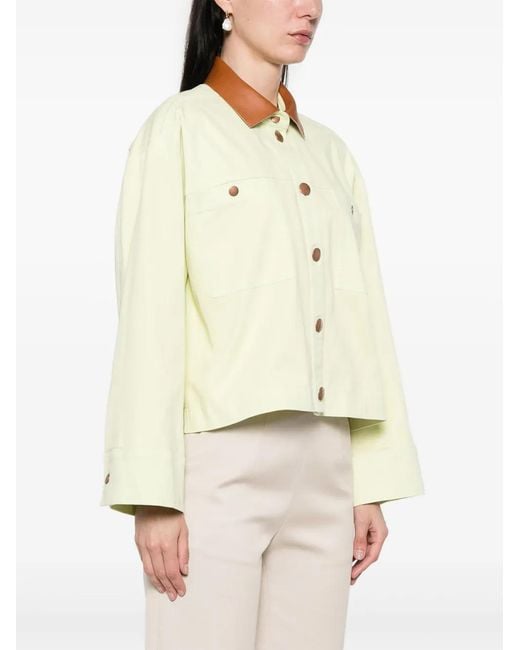 Forte_forte Natural Contrasting-Colour Jacket