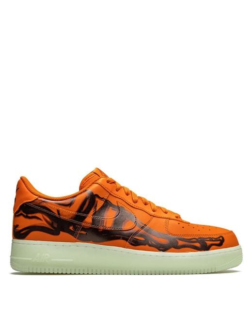 Nike Orange Baskets Air Force 1