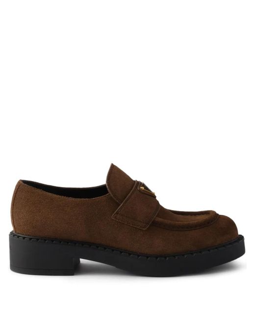 Mocassini di Prada in Brown