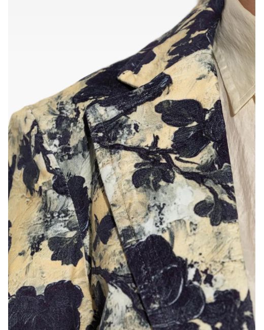 Blazer Monopetto A Fiori di R13 in Black