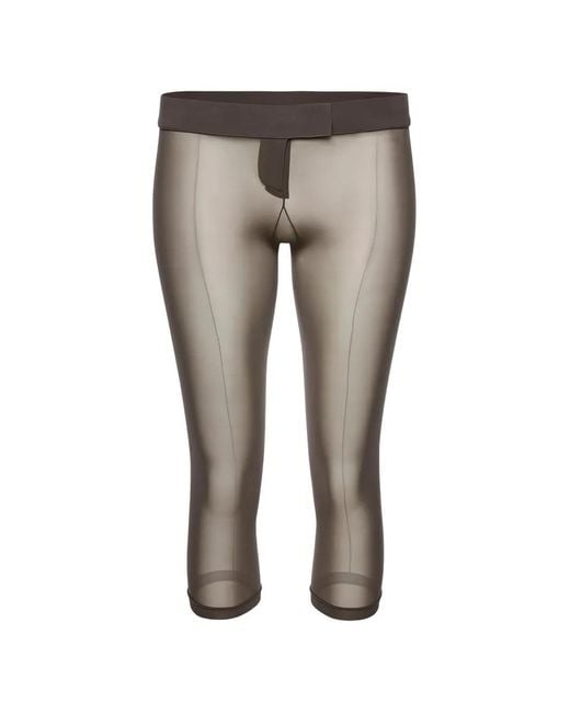 Magda Butrym Gray Low-Rise Capri Trousers