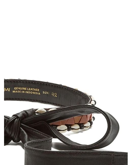 Maliparmi White Shells-Details Belt