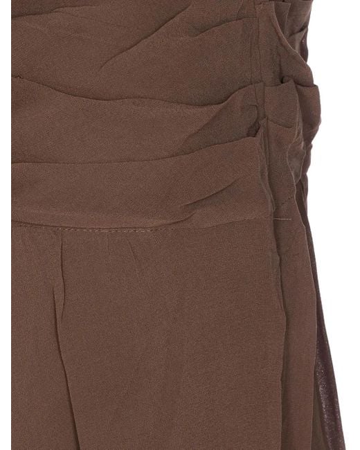 Isabel Marant Brown Asymmetrischer Minirock mit Volants