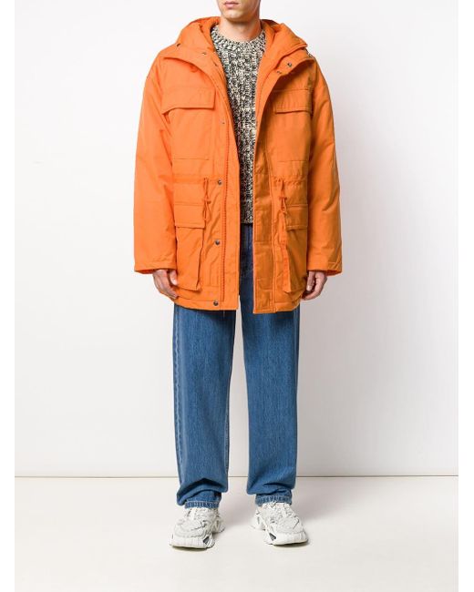 calvin klein orange parka