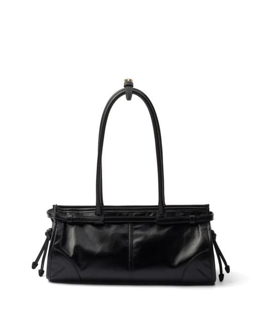 Prada Black Bonnie Medium Leather Handbag