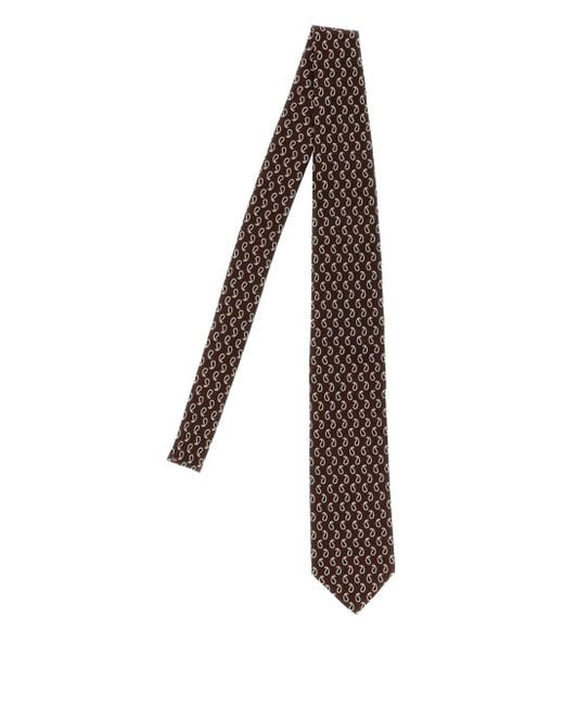 Brioni Stropdas Met Paisley Jacquard in het Natural voor heren