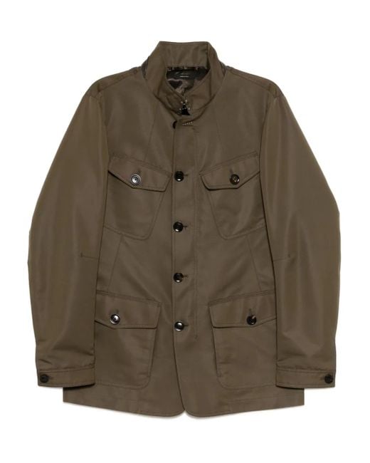 Tom Ford Green Four-Pockets Military Jacket for men