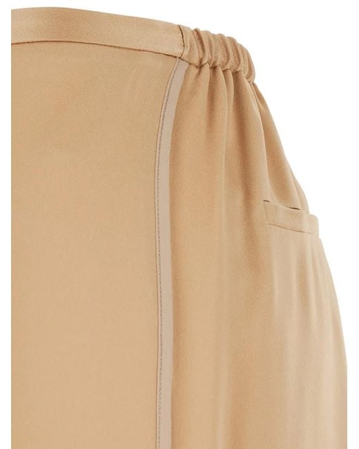 Forte_forte Natural Elasticated-Panel Trousers