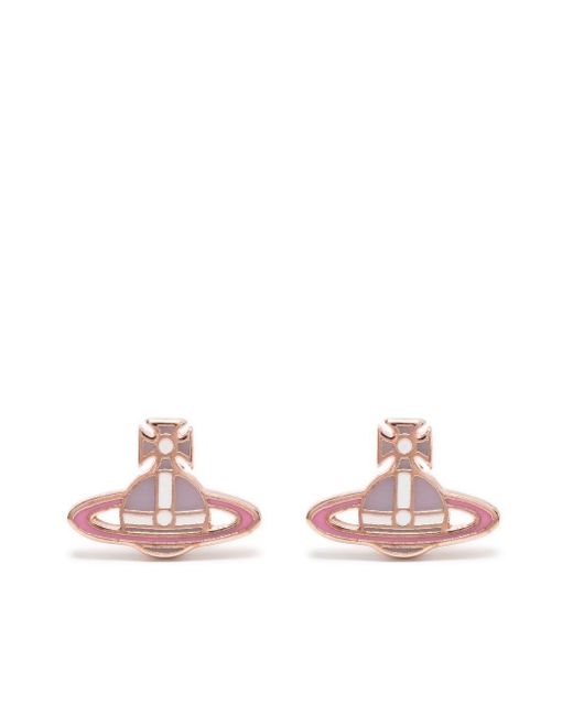 Vivienne westwood pink orb earrings Clearance