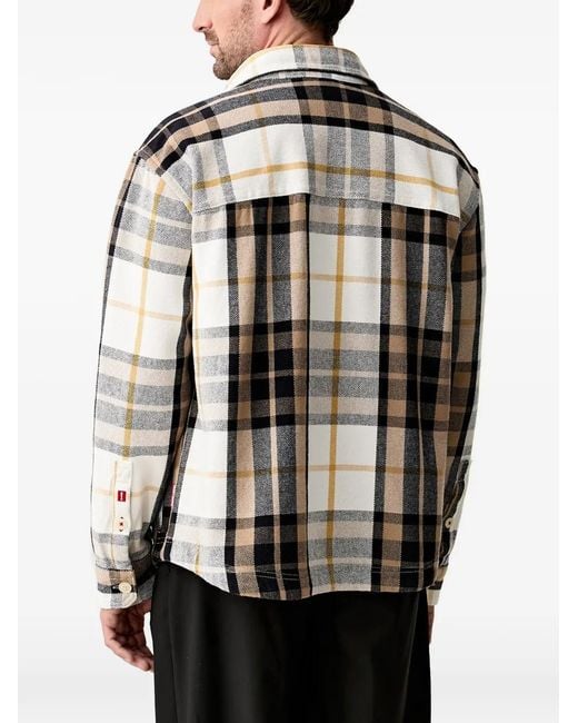 Joop! Black Check-Pattern Patch-Pocket Jacket for men