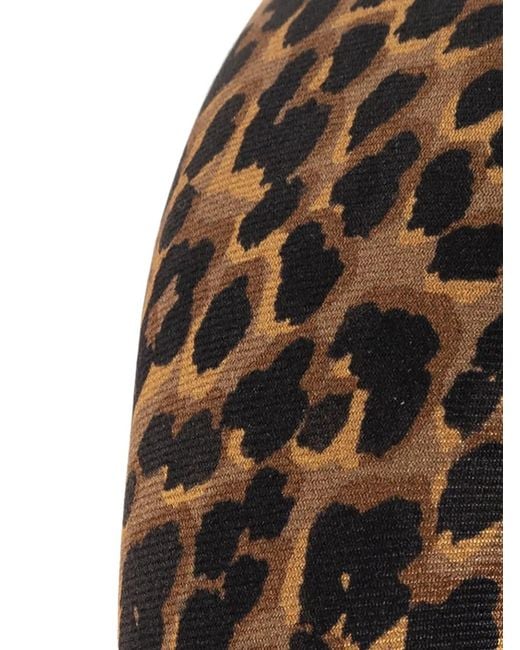 Etro Red Leopard-Print Padded Headband