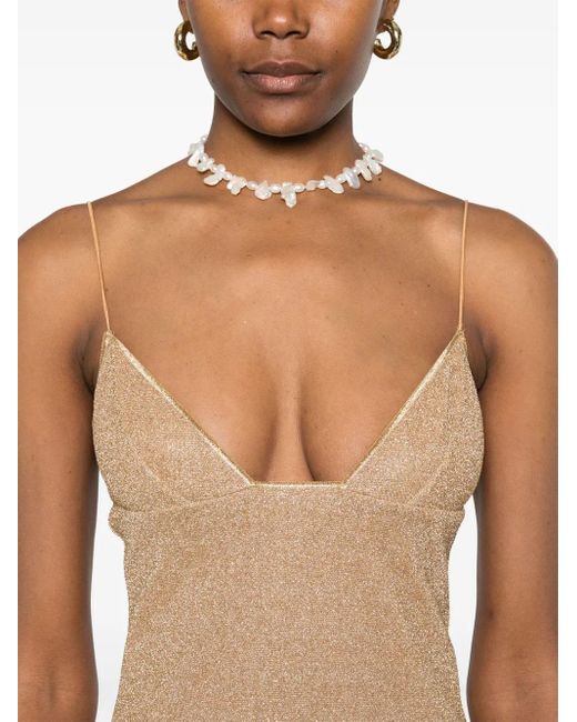 Oseree Natural Lumière Shade Short Dress