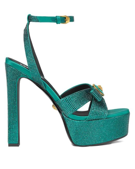 Versace Green 140Mm Medusa-Detail Sandals