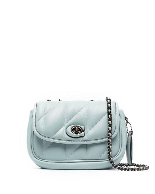 COACH Madison Quilted Crossbody Bag in Blue Lyst UK