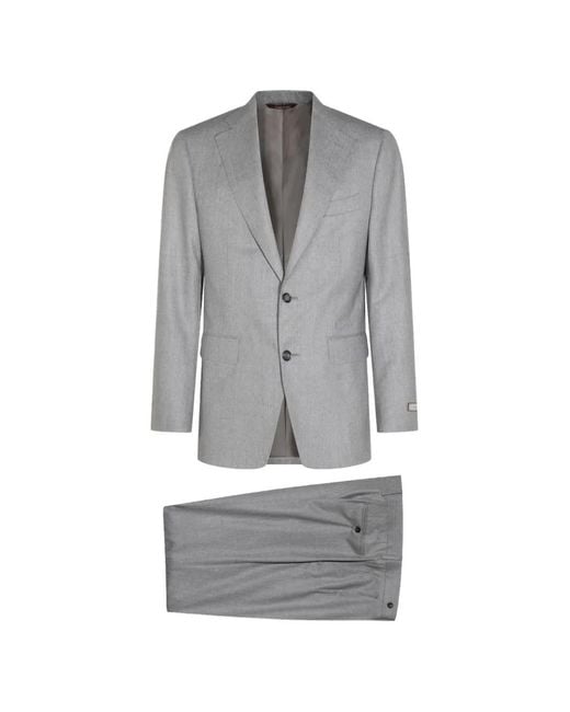 Canali Gray Wool Two-Piece Suit for men