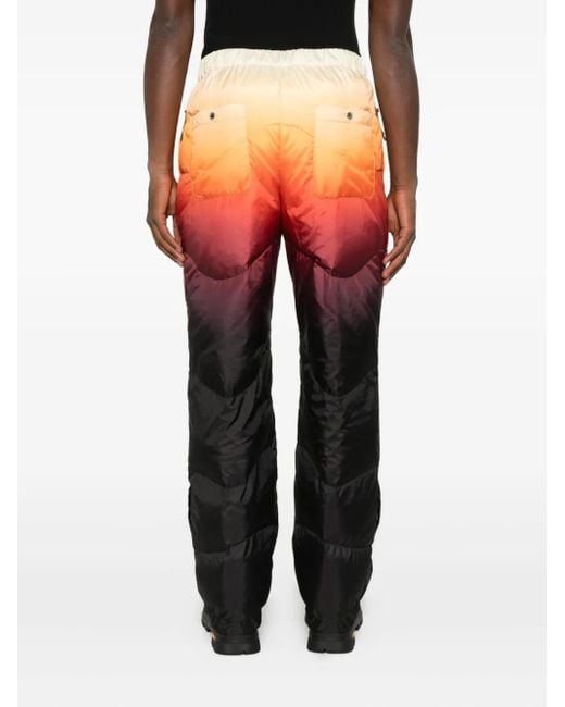 Casablanca Blue Ombré-Print Padded Trousers for men