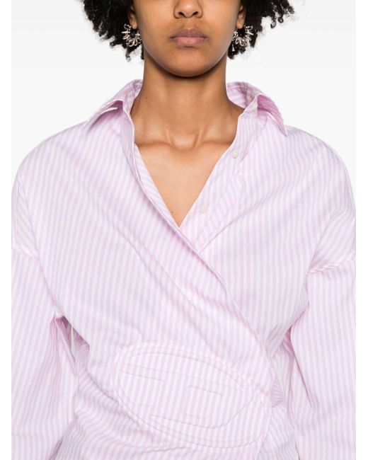 Camisa D-Sizen-N2 a rayas DIESEL de color Pink