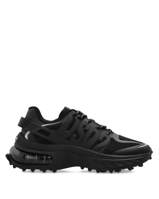 DSquared² Black Lace-Up Panelled Low-Top Sneakers