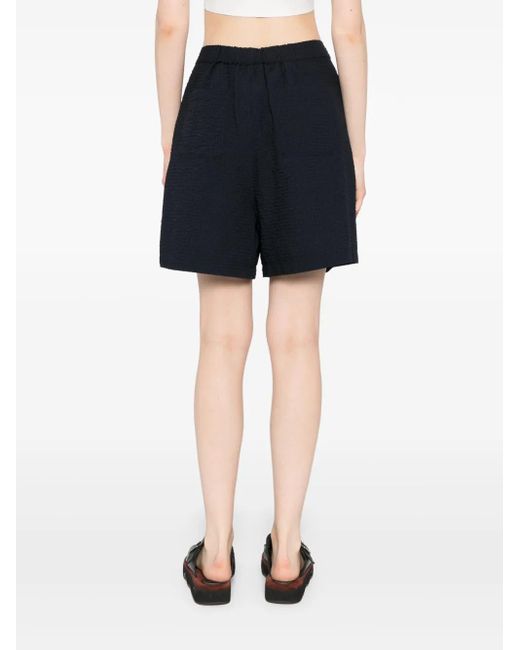 SPORT b. by agnès b. Black Seersucker Shorts