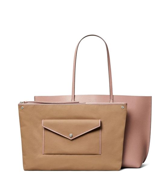 Borsa Tote Perry di Tory Burch in Natural