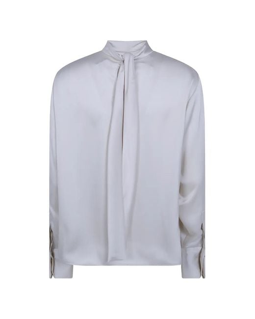 DR. HOPE Blue Long-Sleeve Blouse