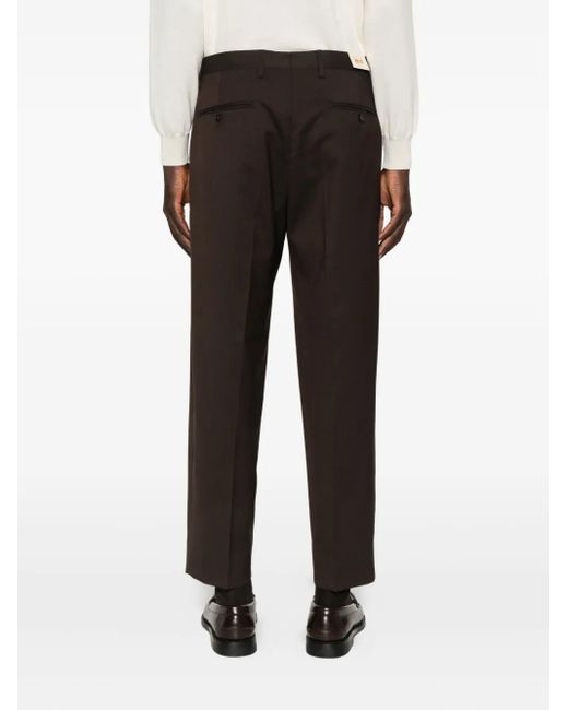 Briglia 1949 Gray Pleated-Front Trousers for men