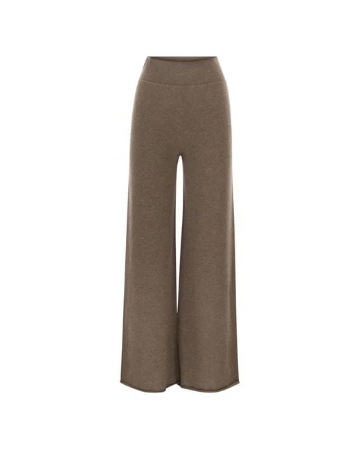 Vanisé Brown Cashmere Palazzo Pants