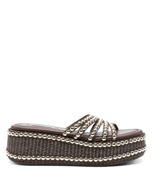 Sandali Platform New Zeppa Studsway 20Mm di Casadei in Brown