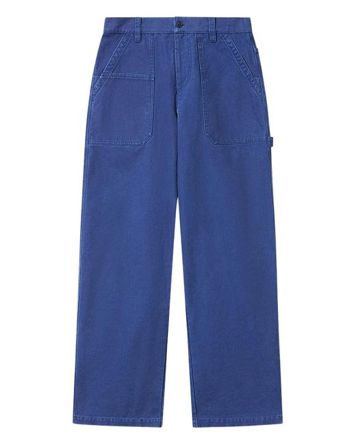 Isabel Marant Blue Albo Patch-Pocket Trousers for men