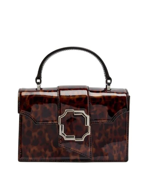 Bolso shopper Audrey con motivo de carey Malone Souliers de color Brown