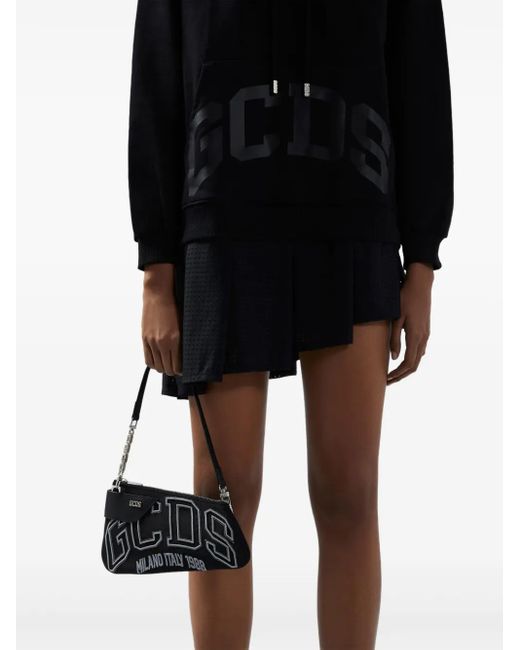 Gcds Black Comma Notte Shoulder Bag