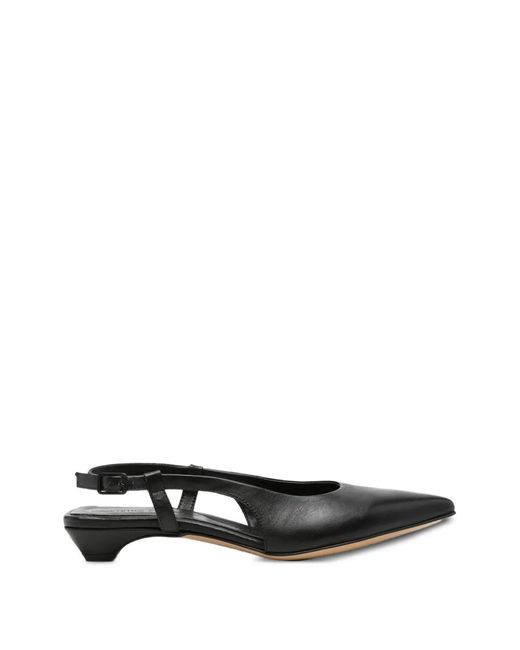 Pomme D ́Or White Pointed-Toe Slingback Pumps