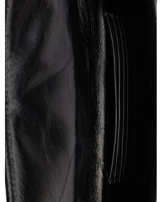 Prada Black Triangle-Logo Leather Wallet
