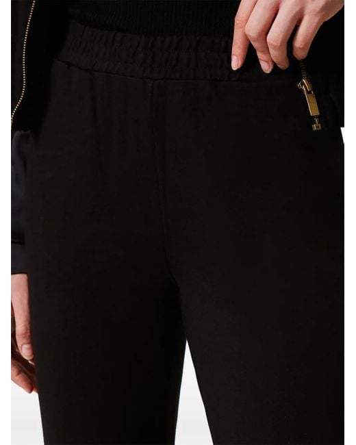 Pantalones de chándal con cinturilla elástica Twinset de color Black