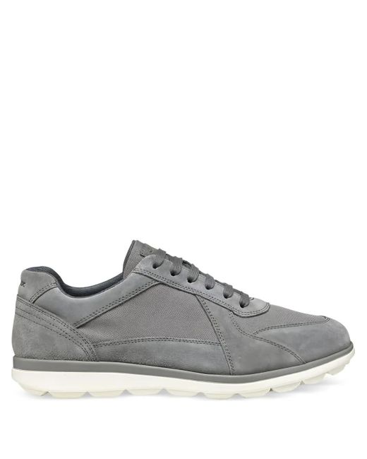 Geox Gray Spherica Mesh-Panel Sneakers for men
