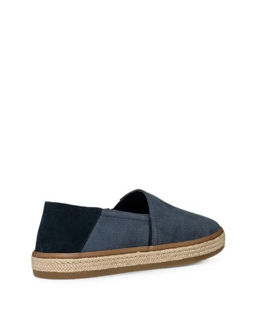 Geox Blue Pantelleria Braided-Sole Espadrilles for men