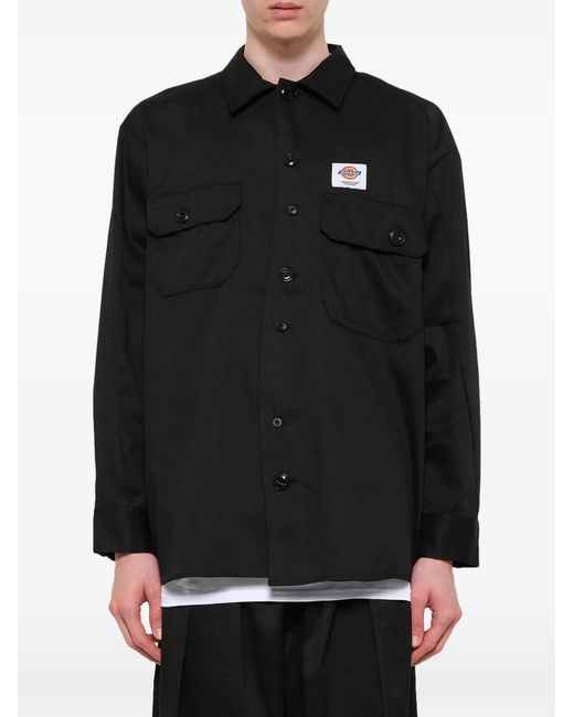 Undercover Black X Dickies Flap-Pocket Shirt for men