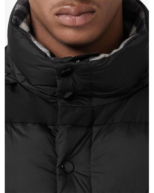 Burberry Donsjas Met Afneembare Mouwen in het Black voor heren